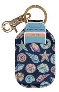 Sanitizer Keychain Shell Navy